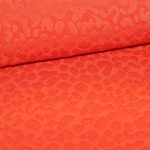 Viskosestrik med leopardmønster i orange