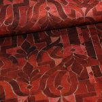 Vinterjersey med orange mosaikmønster