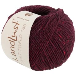 Landlust Soft Tweed 180 | burgundy meleret fv. 123