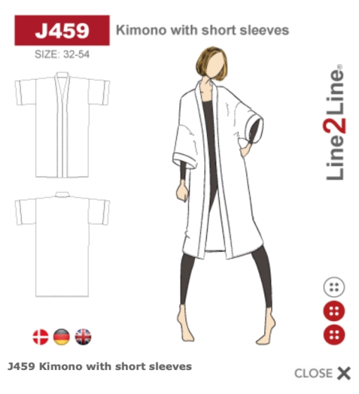 Line2Line | Kimono med korte ærmer J459