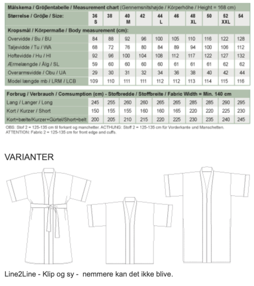 Line2Line | Kimono med korte ærmer J459