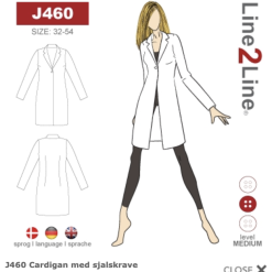 Line2Line | Cardigan med sjalskrave J460