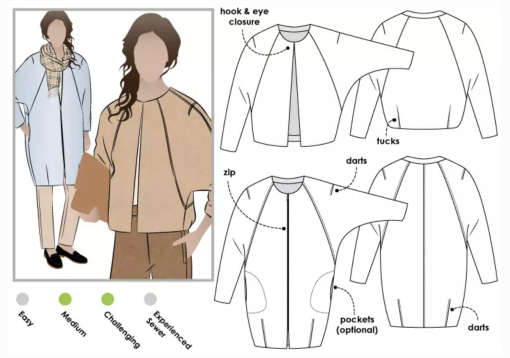 Style Arc | Alegra Jacket str. 4 - 16 (dk str. ca. 32 - 44)