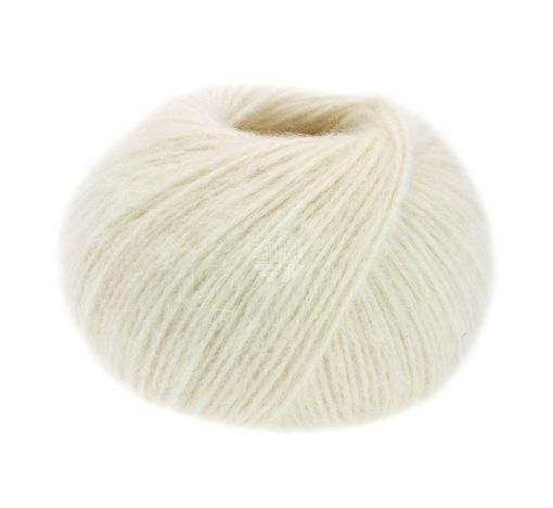 Natural Alpaca Pelo | hvid meleret fv. 001