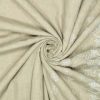 Vævet polyester/bomuld med broderi i beige