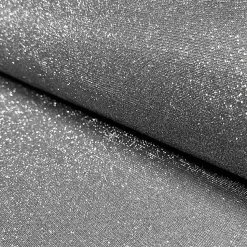 Glitter-jersey i mørkegrå med sølv glitter