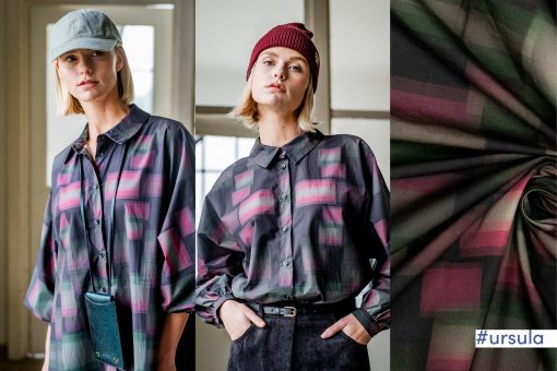 Fibre Mood | Bomuldspoplin stenvasket med print