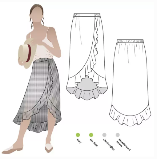 Style Arc | Ariel Wrap Skirt str. 4 - 16