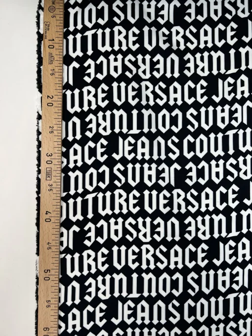 Satinvævet viskose med fra Versace