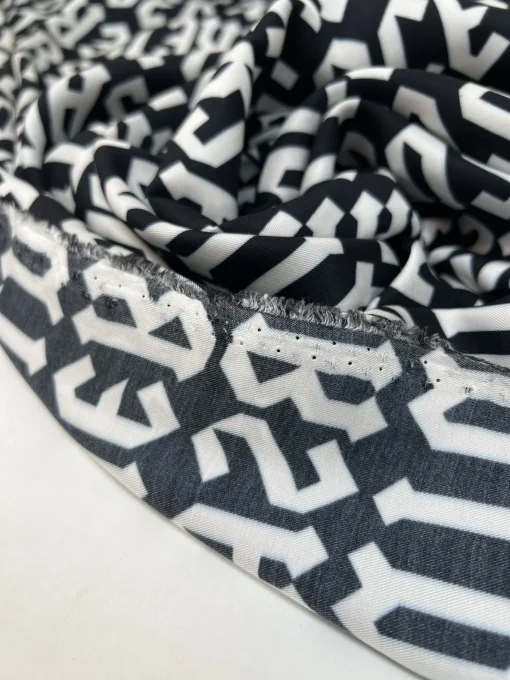 Satinvævet viskose med fra Versace