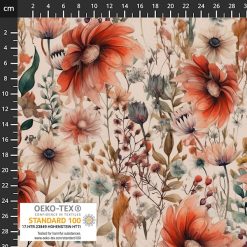 Bomuldsjersey med blomster