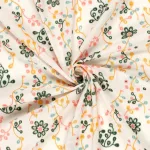 Bomuldspoplin med broderi anglaise