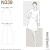 Line2Line | Nederdel med lommer og faconsyet linning N339