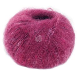 Natural Superkid Tweed | Fuchsia fv. 628