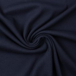 Drop needle rib-jersey i navy fv. 599