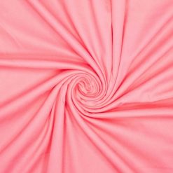 Vævet bomuld med stræk "peach finish" pastel pink fv. 580