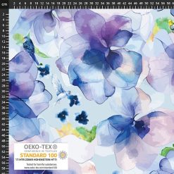 Bomuldsjersey med blomster