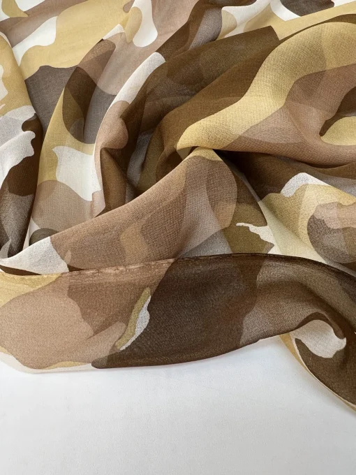 Silkechiffon med print