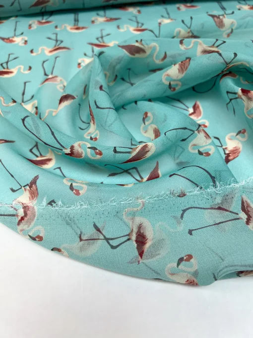 Silkechiffon med print