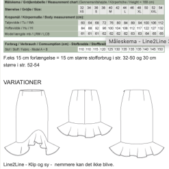 Line2Line | Nederdel med volant og belægning N325