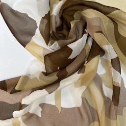 Silkechiffon med print