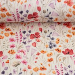 Drop needle rib-jersey med print