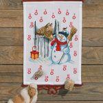 Julekalender broderikit - snemand og hest