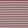 Rib garnfarvet bomuldsjersey i blush/ecru