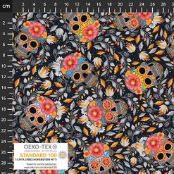 Bomuldsjersey med kranier