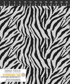 Bomuldsjersey med zebraprint