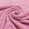 Pink/hvid viskose-tweed