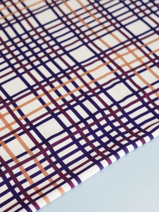 Mind the MAKER | Vila Grid viskose - Wine Rush