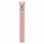 YKK 4 mm alu lynlås 30 cm i rosa