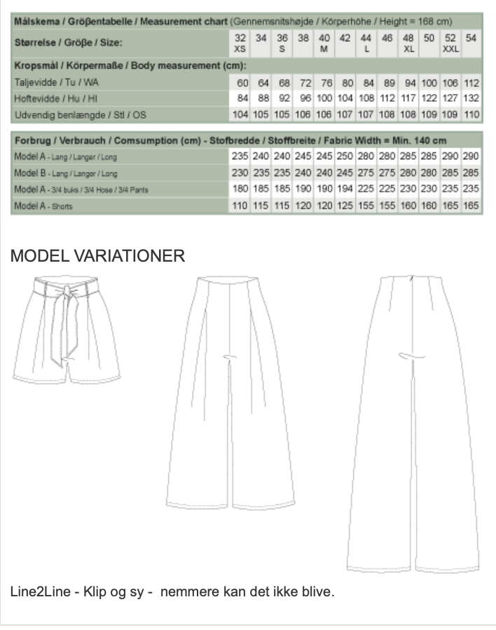 Line2Line | Højtaljerede kassebukser T617