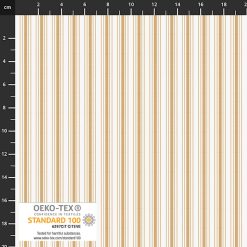 Nordsø bomuld i gul med striber