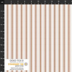 Nordsø bomuld i brun med striber