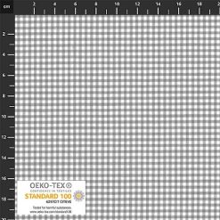 Nordsø bomuld i lysegrå små tern