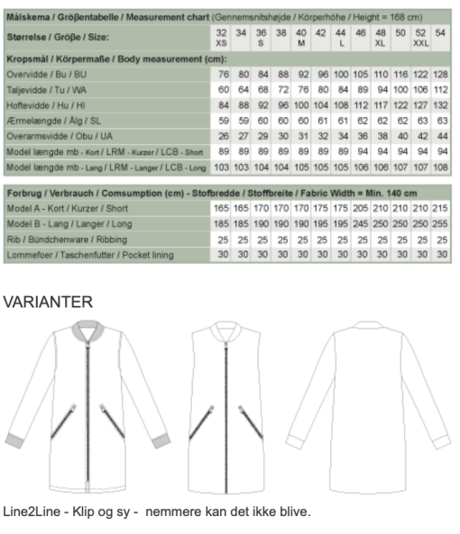 Line2Line | Bomber frakke med lommer J458