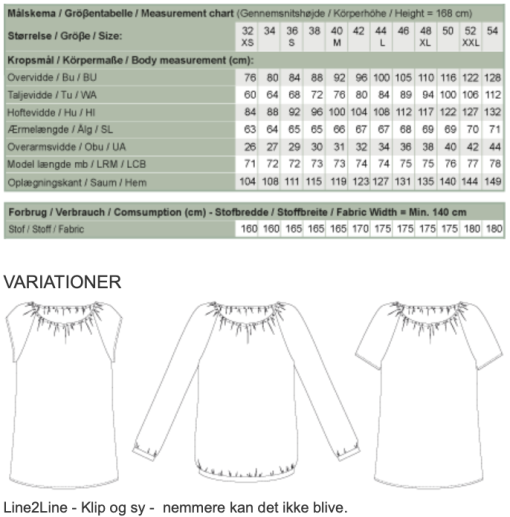 Skærmbillede 2025-06-13 kl. 18.16.02 Line2Line | Raglan bluse med elastik - fast B1229