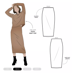 Style Arc | Yoyo Knit Skirt