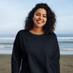 Light & Lush | Merino/silke drop-needle i navy