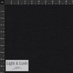 Light & Lush | Merino/silke drop-needle i sort