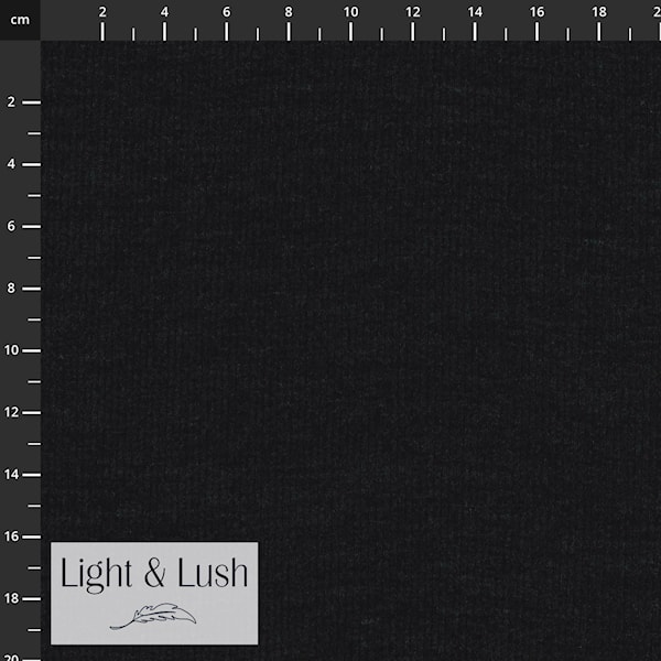 Light & Lush | Merino/silke drop-needle i sort