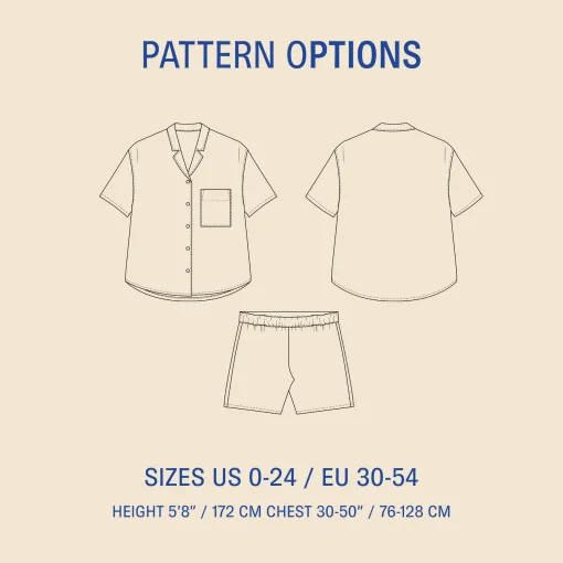 Wardrobe by Me | Camp Shirt & Shorts str. 30 - 54