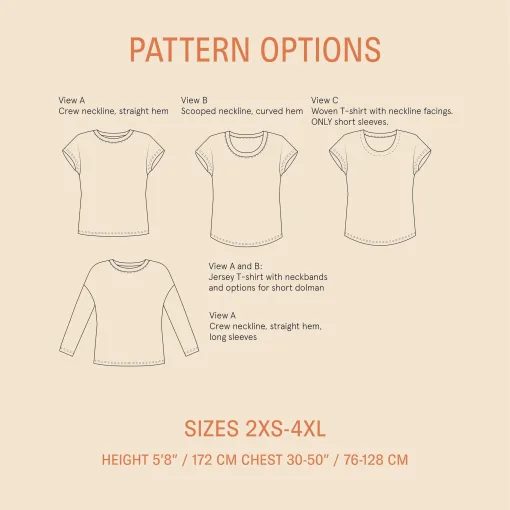 Wardrobe by Me | Easy T-shirt str. 30 - 54