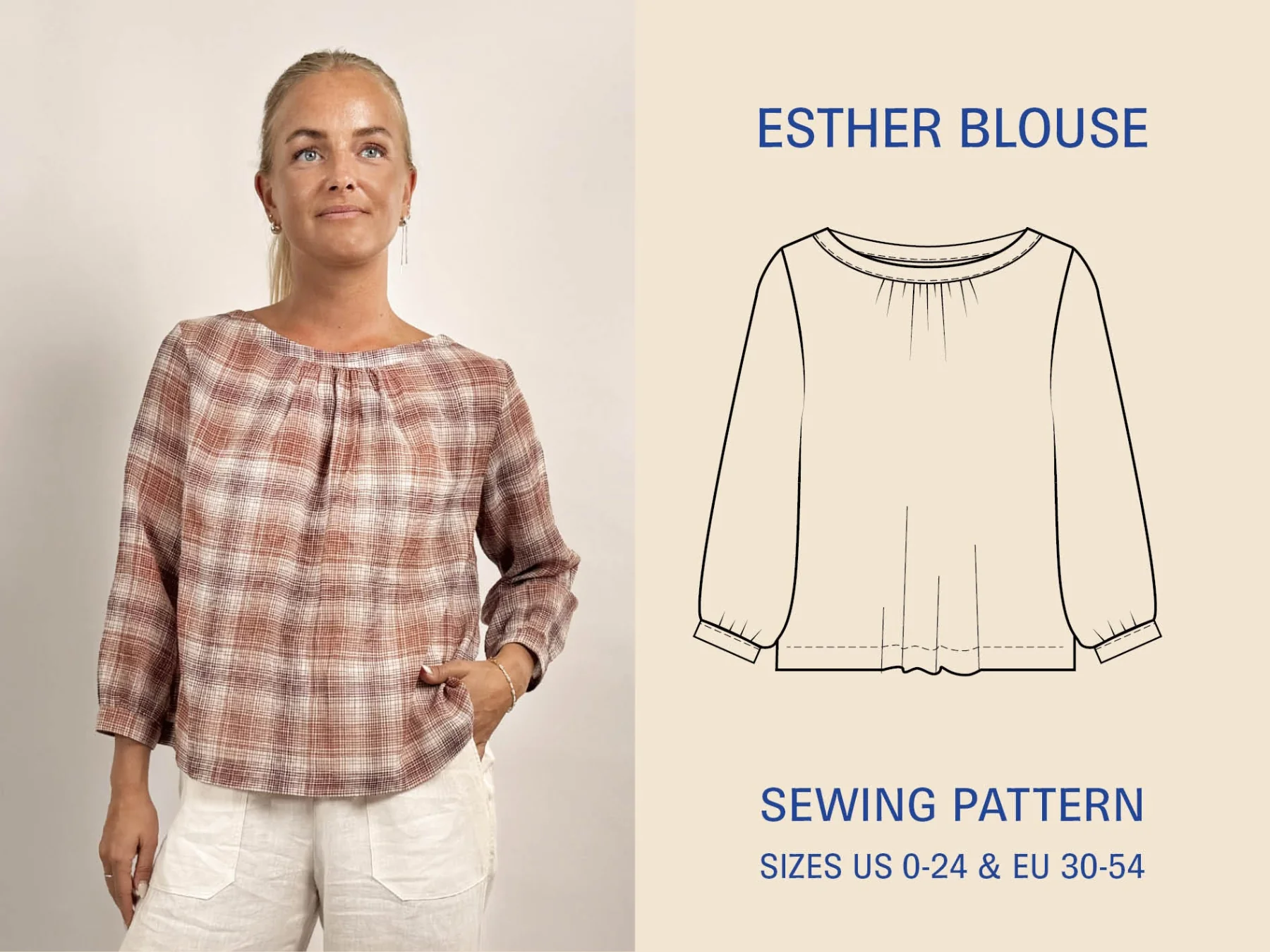 Wardrobe by Me | Esther Blouse str. 30 - 54