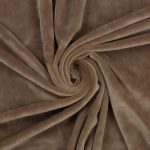 Strækvelour i beige