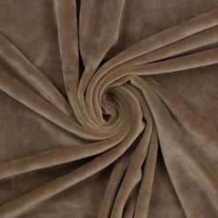 Strækvelour i beige