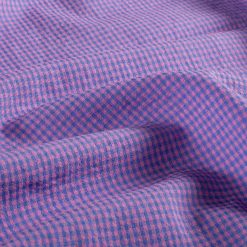 Bomuldspoplin "bæk & bølge" i kobolt