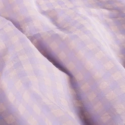Bomuldspoplin "bæk & bølge" i lilla/rosa